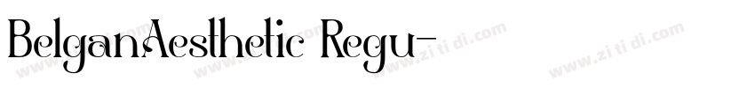 BelganAesthetic Regu字体转换